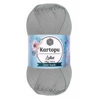 Lotus Bikini Büstiyer Bluz Örgü İpi  K941 Açık Gri
