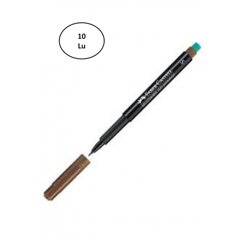Faber Castell Permanent (S) Kahve 10'lu