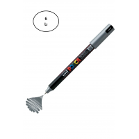 Uni Posca PC-1M Boyama Markörü 0.7 mm METALİK Gümüş 10'lu