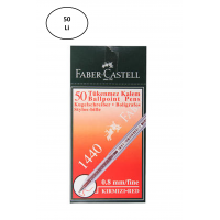 Faber Castell FC 1440 Tükenmez Kalem 0.8 Mm 50'li Kırmızı