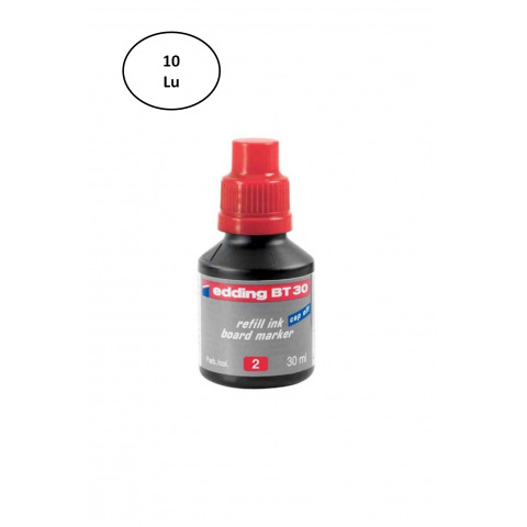 Edding Tahta Kalem Mürekkep 30 Ml Kırmızı 10'lu