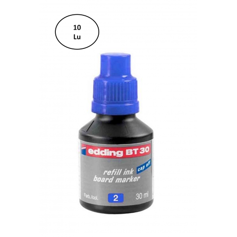 Edding Tahta Kalem Mürekkep 30 Ml Mavi 10'lu