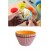 6 Adet Yıkanabilir Mini Tırtıklı Muffin Kalıbı- Ribanalı Kek-Cupcake- Renkli Hamur Işi Kabı