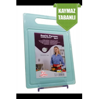 Kesme Tahtası Kaydırmaz Plastik Kesme Sunum Tahtası Pratik Kesim Panosu 160x245 Mm Hepbidolu -FR-107
