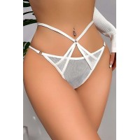 Kadın Fantezi İç Giyim Tanga Külot Perfect Fall 303 Beyaz Beden L-XL