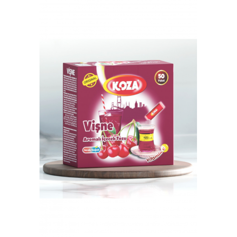 Koza Tek İçimlik Vişne Aromalı Toz İçecek 50'li