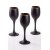 Grappa Mat Siyah Ayaklı Kahve Yanı Su Bardağı Premium 6 lı Set Kadeh 125cc x 6 adet