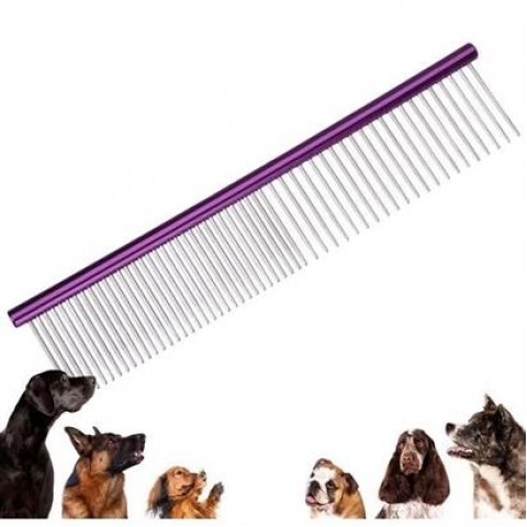 Parlak Metal Köpek Tarağı Renkli Pet Köpek Pire Tımar Tarağı Köpek Tüyü Tarama