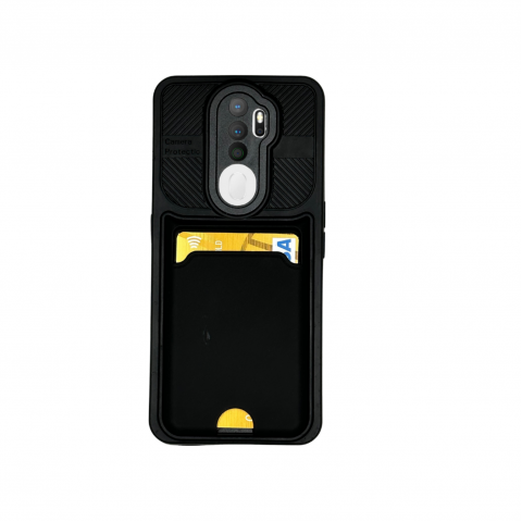 OPPO A5 2020/A9 2020 UYUMLU TLP KARTLIKLI SİLİKON KILIF Renk LACİVERT