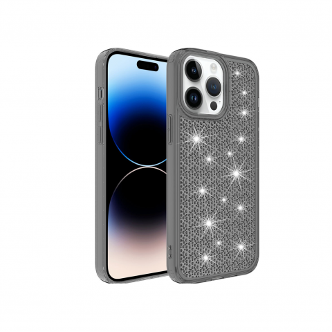 İPHONE 14 PRO MAX SNOW SİLİKON KAPAK Renk SİYAH