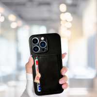 İPHONE 13 PRO TLP KARTLIKLI STANDLI GLASE LÜX DERİ KILIF Renk KAHVERENGİ