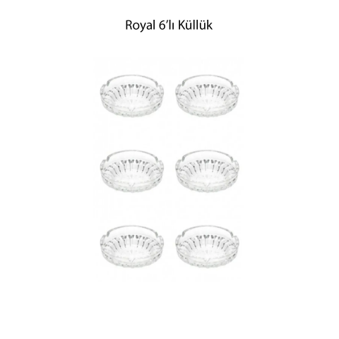 Royal 6'lı Cam KüllükRYL-80