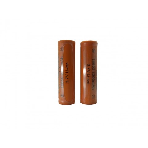 18650 3.7V 2200mAh Li-ion Şarjlı Pil + Pil Taşıma Kutusu 2 li SET Başlıksız