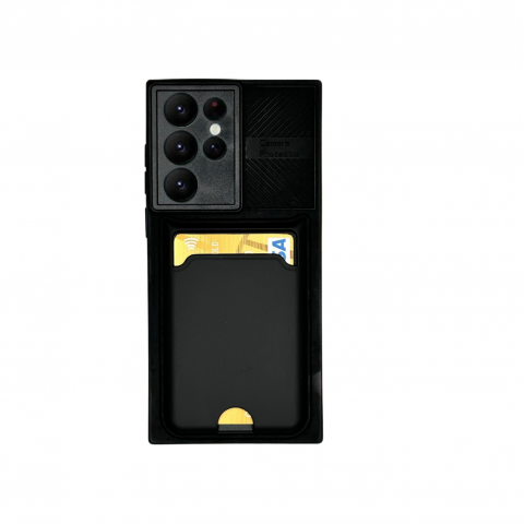 SAMSUNG S22 ULTRA TLP KARTLIKLI SİLİKON KILIF Renk YEŞİL