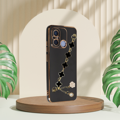 XİAOMİ REDMİ 12C TLP ELÇEK ŞANZELİZE KILIF Renk ROSE GOLD